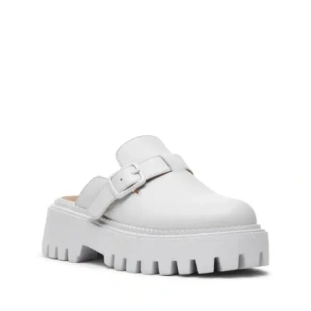 Dolce Vita DV By Kids Kobra Size 13 Light Gray Chunky Lug Sole Mule Slip-On